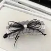 Clip de Banana de Encaje de Lunares de Encaje Estilo Coreano Nuevo Pasador para Cola de Caballo Alta Accesorio para el Cabello Clip para el Cabello