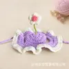 Sombrero para Mascotas Gato Perro Sombrero Tejido a Mano Accesorio de Disfraz Adorno para la Cabeza Divertido Sombrero de Lana Hecho a Mano Accesorios