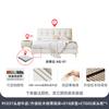 Cama Tongyu de Cuero Vacuno de Primera Capa Especial Estilo Crema Puff Cama de Cuero Simple Lujo Ligero Moderno Nórdico Doble Dormitorio Principal Cama de Cuero