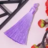 Borla de Argola de Puxar de 8cm Poliéster Bobina Pequena Borla Pendente Acessórios DIY Sachê Sachê Marcador de Página Pingente Disco USB Joias