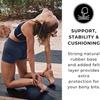 Esterilla de yoga de caucho natural con absorción de impactos antideslizante y silenciosa, esterilla de yoga profesional para fitness, de PU, directa de fábrica transfronteriza