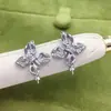 Joyas hechas a mano DIY aretes de perlas, soportes vacíos para aretes de perlas, accesorios de aretes de flor tridimensional vintage al por mayor