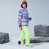 South Expedition e North Battle Feminino Snowboard Double-board Ski Suit À Prova de Vento À Prova D'Água Quente Respirável Ski Suit Escalada Roupas