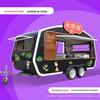 Espetos fritos churrasco multi-função móvel comida jantar carro tração carro jantar carro lanche carro tenda carro mercado noturno café carro