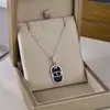 Nuevo producto transfronterizo: Cadena de clavícula elegante y versátil de lujo ligero con incrustaciones de microdiamantes, collar de acero de titanio, accesorio de joyería que no se decolora