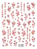 Pegatinas Retro de Uñas con Flores Florecientes Flor Blanca Fresca y Elegante Margarita Pegamento Fuerte y Delgado para Uñas Pegatinas Decoración Venta al por Mayor