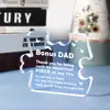 Regalo de Día del Padre Transfronterizo Más Vendido Adorno de Exhibidor Acrílico Pantalla de Escritorio Regalo de Día del Padre Hecho a Medida para Papá Manualidad