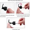 Amazon Mãos Pretas e Brancas Frasco de Álcool em Gel para Mãos de Vidro Frasco tipo Pump para Sabonete Líquido Frasco Dispensador de Sabonete Selado com Tampa