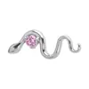 Pendientes de Serpiente de Titanio F136 Clavos para Labios Circonita 5A Aleación de Titanio G23 Clavos para Hélix Joyería para Piercings Lista para la Venta