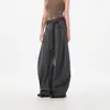 Design de Gravata de Nicho Retro Americano Calças Flare Bocuda para Homens e Mulheres Calças Casuais Soltas com Caimento Dopamina Preguiçosa
