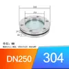 Acero Inoxidable 304/316L Brida Visor de Cristal Abrazadera Placa Plana Soldada Visor de Observación Hexagonal Interior Tapa de Registro Brida para Visor de Cristal