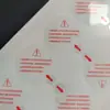 Etiquetas adhesivas de intervalo, pegatinas autoadhesivas transparentes, etiquetas de remoción parcial de adhesivo, partes adhesivas fáciles de despegar, etiquetas sin pegamento, impermeables