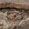 Fabricante de origen: Anillo de plata de ley S925 con forma de ojo de tigre, color turquesa y granate, estilo sol, abierto, para mujer.