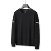Otoño e Invierno 2024 Estilo Hong Kong para Hombre Cuello Redondo Holgado Cómodo Anti-arrugas Colgante Sudadera Casual Todo-partido Top de Cuello Redondo Ropa para Hombre