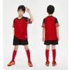 Conjunto de Uniforme de Futebol Infantil Secagem Rápida Jardim de Infância Alunos do Ensino Fundamental e Médio Acampamento de Treinamento Roupa de Manga Curta Uniforme de Equipe Estampado Feminino