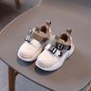 Zapatos Deportivos Infantiles con Superficie de Cuero Nuevo Estilo Primavera y Otoño Zapatos Casuales para Niños y Niñas, Zapatos de Correr Infantiles de Cuero con Velcro Modernos