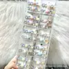 Presilha de cabelo em formato de coração com strass, estilo coreano de luxo leve, com etiqueta dourada em inglês, presilha de franja cor de macaron, presilha lateral para meninas delicadas
