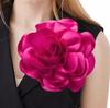 Broche Flor Grande de Cetim Francês 20cm Flor Feita à Mão Acessório de Roupa Versátil Corsage