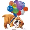 Divertido colgante acrílico de gato y perro con forma de globo, colgante para interior de coche, llavero, accesorios, colgante para decoración del hogar