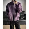 Cleanfit Chaqueta de Vuelo Americana Ropa de Algodón para Hombre Invierno Diseño Oblicuo Sentido de Diseño Silueta Bomber Ropa de Algodón