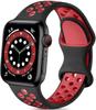 Correa de silicona de doble color compatible con Apple, hebilla de mariposa de 8 hebillas, correa para iWatch con borde cruzado, gran oferta.