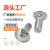 Ventas Directas de Fábrica de Tornillos Cuadrados de Cabeza Semiredonda de Acero Inoxidable 304 para Carruaje M4-M12 Set de Tornillos de Cabeza de Perno de Carruaje