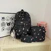 Mochila Estudantil Nova Estilo Moda Conjunto de Três Peças para Meninas Estampa Fofa Versátil Tendência Mochila de Alto Valor