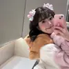 Lindo Lazo Dulce Niña Pasador para Oreja Chica Suave Estilo Princesa Exquisito Accesorio para el Cabello Serie Rosa