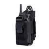 Cubierta de Nailon para Intercomunicador Ajustable Multiestilo Soporte de Mano Cubierta Protectora Universal Negra Colgante de Cintura Mochila Bolsa Pequeña Colgante Cubierta de Tela