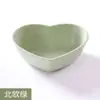 Plato para Dips Japonés Creativo Hojas de Paja de Trigo Plato para Salsa de Soja Vinagre Condimentos Plato para Snacks de Cocina Plato en Forma de Corazón para Pepinillos