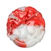 Xinjiang Hotan - Colgante de jade rojo, blanco, dorado, de seda, jade Pixiu, para hombre y mujer, con piedra de sangre, para collar y productos vivos