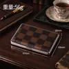 Estuche para Cigarrillos con Tapa Abatible de Cuero con Textura de Cocodrilo con Borde Metálico Especial para Hombres Estuche para Cigarrillos a Prueba de Humedad Fabricante de Accesorios para Tabaco Venta al por Mayor
