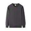 Sudadera Pulóver Redonda Oversize Estilo High Street Americano para Hombres y Mujeres 2026 Primavera/Otoño Nuevo Estilo Color Sólido Versátil