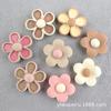Accesorios para Decorar Crocs, Flor de Girasol de Cinco Pétalos, Parches de Pegamento Cremoso DIY, Materiales para Fundas de Teléfono de Resina, Venta Caliente