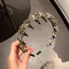 ¡Diseño de Lujo! Diadema de Lujo Ligero con Pedrería Completa, Diadema de Corona Alta Esponjosa para Mujer, Accesorio para el Cabello Moderno y Sofisticado