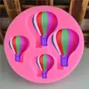 DIY nuevo 4 herramientas de decoración de pasteles en forma de globo aerostático molde de silicona molde de chocolate molde de gota