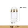 Botella de acrílico para cuidado de la salud de 5 ml Botella para cápsulas de caramelo de 1 tableta Botella dividida para polvo liofilizado de cordyceps y pepino de mar azafrán