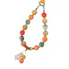 Cadena para teléfono mantra de seis caracteres raíz de Bodhi, pulsera de loto para la buena suerte, colgante de gato de la fortuna de alta gama para mujer