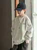 Ropa para niños para niños, sudadera de otoño 2026 nuevo estilo, tops casuales de moda para primavera y otoño para niños mayores