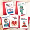 Nuevo producto transfronterizo: 1 Tarjeta de Agradecimiento Grande con Sobre, un Regalo que Calienta el Corazón para Trabajadores de la Salud
