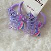 Lindos y brillantes accesorios para el cabello de poni Polly, lazo para el cabello, cuerda de goma para el cabello, cuerda para el cabello de dibujos animados para niñas, accesorios para el cabello con flequillo para niños