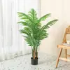Palmera Areca Artificial Estilo Minimalista Planta Verde Planta en Maceta para Espacio Comercial, Decoración Grande de Piso para Sala de Estar, Flores Artificiales y Árboles Artificiales