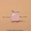 Accesorios para pulsera de zorro de nueve colas y pentagrama tallados en cristal natural crudo, cuerda trenzada hecha a mano para bricolaje, colgante para collar de mujer