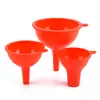 Funil Dobrável de Silicone de Três Peças Funil Portátil de Silicone Funil para Lata de Óleo Ferramenta de Cozinha Fabricante Atacado