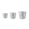 Caja de plástico para equipo de pesca, taza medidora transparente con tapa, juego de tres piezas de taza medidora de plástico, probeta, vaso de precipitados, taza medidora de plástico de nuevo material