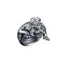 Anillo de Tigre de Plata Tailandesa retro anillo vivo anillo para hombre Zodíaco apertura poderoso dominante anillo para hombre al por mayor