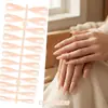 Uñas Postizas Wearable de Punta Larga Estilo Europeo y Americano para Comercio Exterior, Puntas de Uñas Falsas de Color Sólido Simples, Uñas Removibles de Alta Calidad