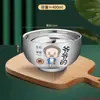 Fábrica de Origen Comida Familiar para Compartir Juego de Tazones Familiares Hogareño Acero Inoxidable de Grado Alimenticio Niños Bebé Comiendo Anti-quemaduras