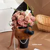 Papel de Envoltura para Ramo de Peluche de Dibujos Animados Shangjin Cabeza Grande Papel de Envoltura de Flores Sencillo y de Alta Gama para Arte Floral DIY