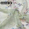 Tela de encaje Lentejuelas doradas Tela bordada con hilo de colores Ropa de mujer Vestidos de novia Vestidos de noche Vestidos Tela con ribete de encaje